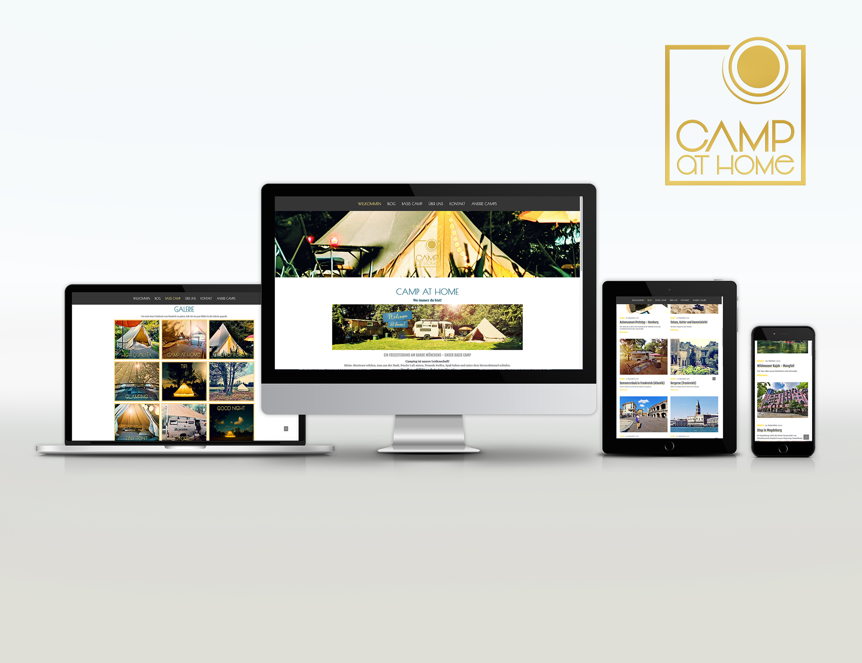 Camp at Home Website